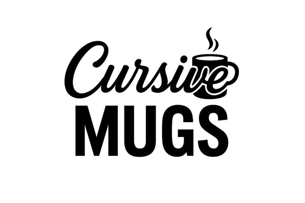 Cursive Mugs